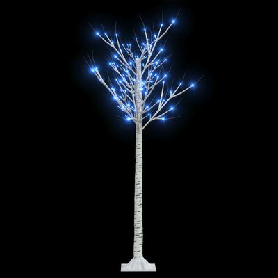 vidaXL Plastgran 140 LED 1,5 m pil blått ljus inomhus/utomhus