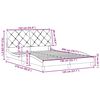 vidaXL Bed Frame without Mattress Taupe 140x200 cm Fabric