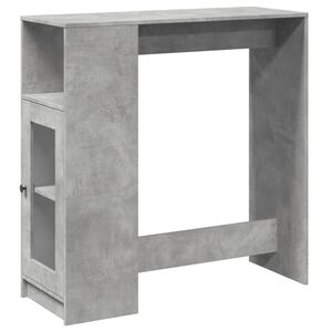 vidaXL Barbord med st&auml;ll betonggr&aring; 101x40x103,5 cm konstruerat tr&auml;