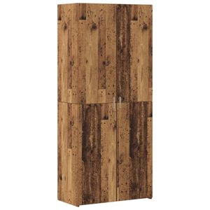 vidaXL Sk&aring;p 2 pcs Gammalt tr&auml; 80 x 42 x 185 cm