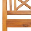 vidaXL Tr&auml;dg&aring;rdsb&auml;nk Brun 220 x 56 x 90 cm Massivt akaciatr&auml;