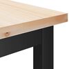 vidaXL Matb&auml;nkar 2 pcs Naturf&auml;rg 100 x 32,5 x 49 cm Massivt furutr&auml;