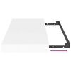 vidaXL Sv&auml;vande v&auml;gghylla vit 50x23x3,8 cm MDF