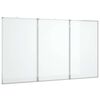 vidaXL Magnetisk whiteboard hopf&auml;llbar 180x80x1,7 cm aluminium