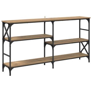 vidaXL Konsolbord Artisan Ek 150 x 29 x 76,5 cm Konstruerat tr&auml;