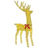 vidaXL 3D Julren LOVIISA 140 LED-lampor Varmvit 70 x 26 x 128 cm