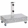 vidaXL Parasollfot ljusgr&aring; 45x25x8,3 cm granit