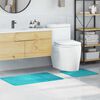 vidaXL Antisklid badmatta set 2 pcs Turkos PP