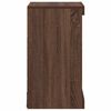vidaXL Sk&auml;nk med LED-belysning brun ek 41x37x67 cm