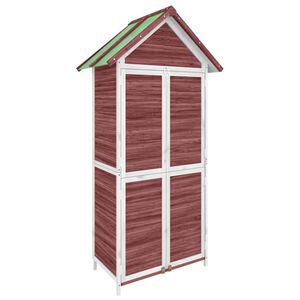vidaXL Tr&auml;dg&aring;rdsbod mocka-brun 89x52,5x175 cm massiv furu