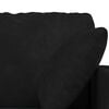vidaXL Soffa 2 pcs Svart 228 x 78 x 80 cm Sammet