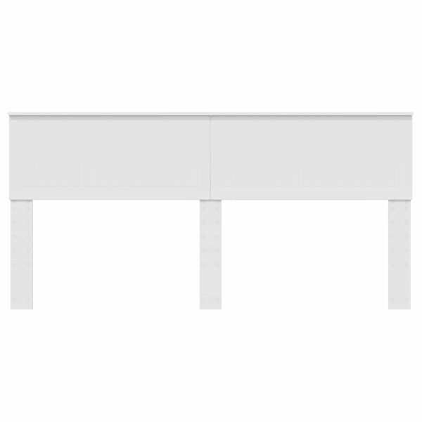 vidaXL Huvudgavel Vit 180 cm Konstruerat tr&auml;