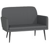 vidaXL B&auml;nk gr&aring; 107x80x81 cm konstl&auml;der