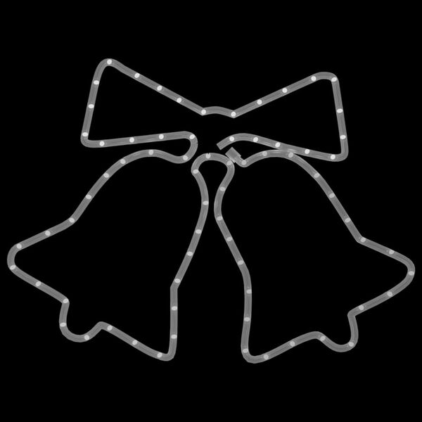 vidaXL Juldekoration klock-figur med 72 LEDs 50x56 cm