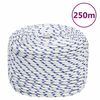 vidaXL B&aring;tlina vit 6 mm 250 m polypropylen