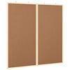 vidaXL Oannonserad tavla Brun 80 x 80 x 1.4 cm Massiv furu