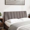 vidaXL Headboard Cushion "Hanko" Taupe 120 cm Fabric