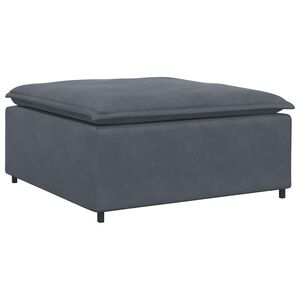 vidaXL Modulsoffa fotpallsmodul m&ouml;rkgr&aring; 100x100x48 cm
