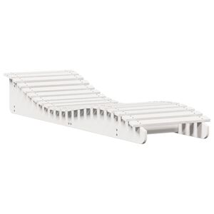 vidaXL Sols&auml;ng vit 205x60x31,5 cm massiv furu