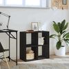 vidaXL Bokhylla Svart ek 68,5 x 32 x 68,5 cm Konstruerat tr&auml;