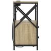 vidaXL Nattduksbord 2 pcs Sonoma-ek 40 x 31 x 60 cm Konstruerat tr&auml;