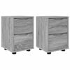 vidaXL S&auml;ngbord 2 pcs Gr&aring; Sonoma 30,5 x 30 x 43 cm Konstruerat tr&auml;
