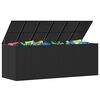 vidaXL Dynbox PE-rotting 291x100,5x104 cm svart