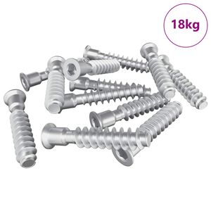 vidaXL Huvudkapskruv 2900 pcs Silver St&aring;l