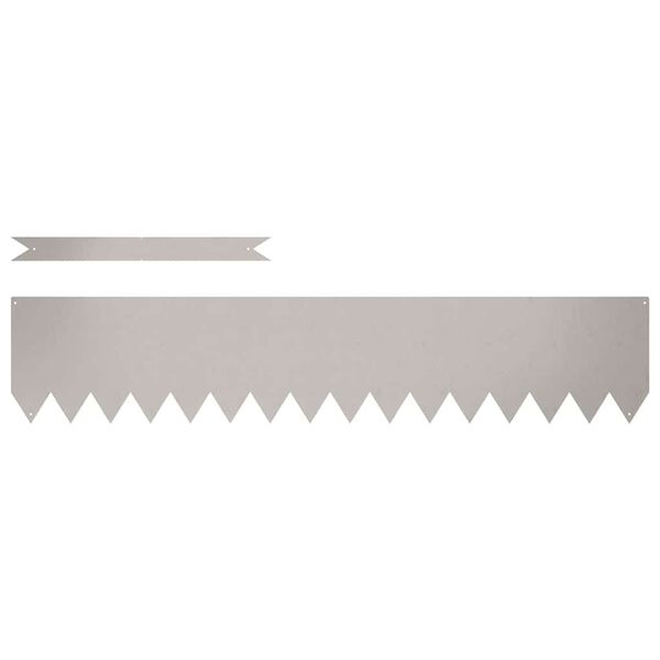 vidaXL Kant f&ouml;r gr&auml;smatta 50 pcs Brun 100 x 0,05 x 20 cm