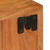 vidaXL S&auml;ngbord 2 pcs Brun 35 x 33 x 48 cm Massivt Tr&auml; Akacia
