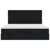 vidaXL Ottoman s&auml;ngram med madrasser svart 200x200 cm sammet