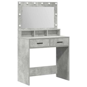 vidaXL Smyckebord Betonggr&aring; 79 x 41 x 135 cm Konstruerat tr&auml;