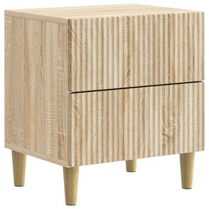 vidaXL Nattduksbord Sonoma-ek 43 x 34,5 x 48 cm Konstruerat tr&auml;