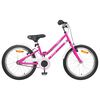vidaXL Barncykel 20 Tum f&ouml;r 6-11 &aring;r gamla Rosa Vit
