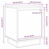 vidaXL Nattduksbord 2 pcs Vit 39 x 34,5 x 50 cm Konstruerat tr&auml;