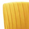 vidaXL Snurrbara matstolar 6 st gul sammet