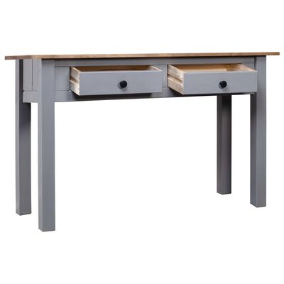 vidaXL Avlastningsbord grå 110x40x72 cm massiv furu panama