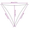 vidaXL Solsegel ljusgrå 4,5x4,5x4,5 m 100% polyesteroxford