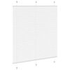 vidaXL Plisserad persienn vit 120x150 cm tyg bredd 119,4cm polyester