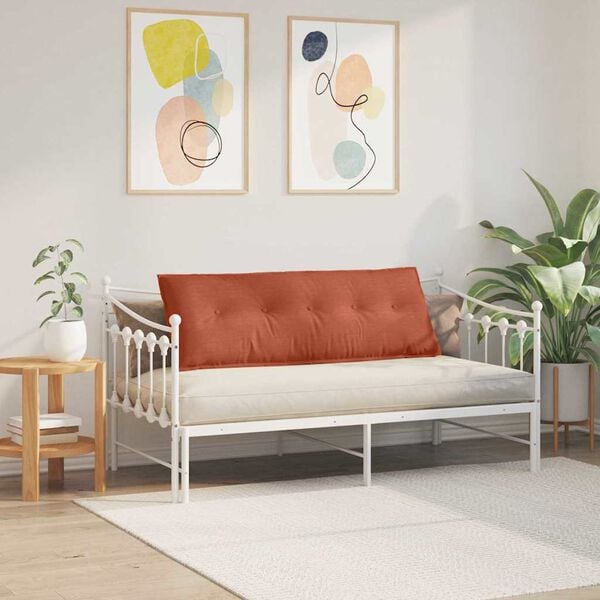 vidaXL Ryggkudde R&ouml;d orange 140 x 50 cm Kordread tyg