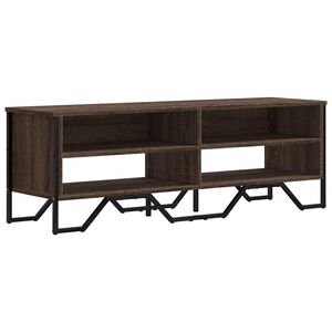 vidaXL Tv-b&auml;nk brun ek 122x34x41 cm konstruerat tr&auml;