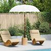 vidaXL Balinesisk Parasol Kräm 185 x 185 x 260 cm Bomull