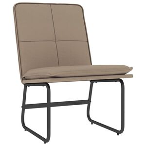 vidaXL Loungestol cappuccino 54x75x76 cm konstl&auml;der
