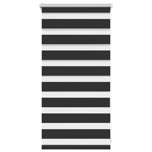 vidaXL Zebragardin 40,9x100 cm Tygbredd 36,7 cm svart