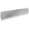 vidaXL Kant f&ouml;r gr&auml;smatta 10 st 103 x 25 cm St&aring;l Silver