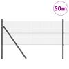 vidaXL Stängselstolpe Grå 50 x 0,5 m (19 x 19 mm nät) Stål och PVC