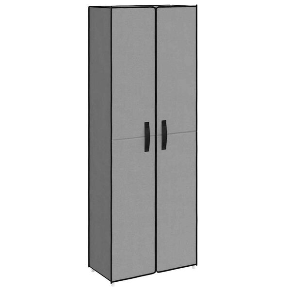 vidaXL Skosk&aring;p gr&aring; 60x30x166 cm tyg