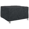 vidaXL M&ouml;bel&ouml;verdrag Enf&auml;rgad Svart 150 x 150 x 75 cm 210D
