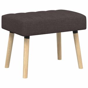 vidaXL Kanalstoppad B&auml;nk M&ouml;rkbrun 60 x 40 x 45 cm Tyg