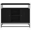 vidaXL Sideboard Svart Ek 100 x 35 x 80 cm Konstruerat tr&auml;